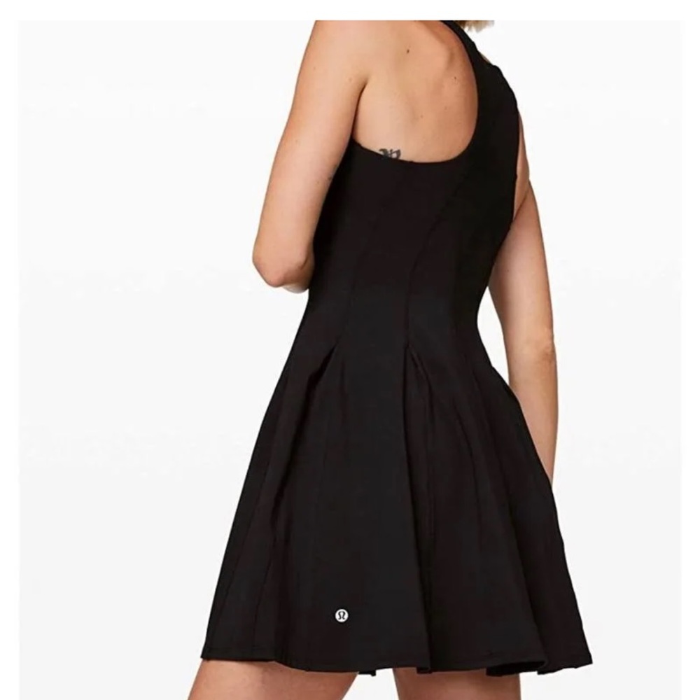 Lululemon Black Court Crush Tennis Dress Athleisure